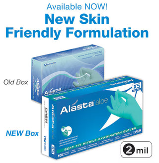 Alasta Aloe Nitrile Exam Gloves- Sold by the Case (10 boxes/case)