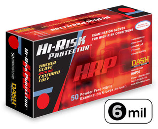 Hi-Risk Protector™ Nitrile Exam Gloves- Sold by the Case (10 boxes/case)