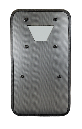 Ballistic Shield - Level IIIA, 24x48", View 7x10", Full Cut, Tri-Grip Handle, FoxFury B70 LED, 1200 Lum