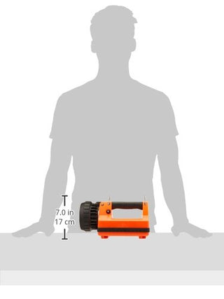 Streamlight 45861 E-Spot Firebox 1500-Lumen 110000 Candela Rechargeable Spot Beam Lantern with Dual Rear LEDs, AC/DC Charging, Heavy Duty Shoulder Strap, and Mounting Rack, Orange