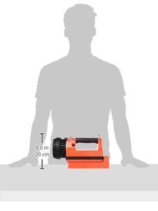 Streamlight 45857 E-Spot LiteBox 1500-Lumen 110000 Candela Rechargeable Spot Beam Lantern with Power Failure System, AC/DC Charging, Heavy Duty Shoulder Strap and Mounting Rack, Orange