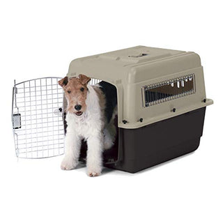 Petmate Ultra Vari Dog Kennel for Small to Medium Dogs (Durable, Heavy Duty Dog Travel Crate, Made with Recycled Materials, 28 in. Long) 25 to 30 lbs, Made in USA