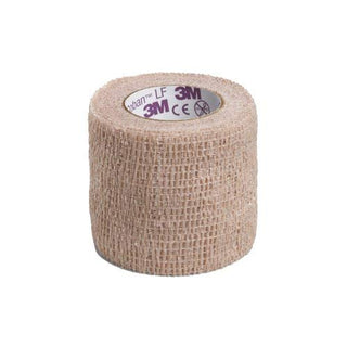 3M Coban Self-Adherent Wrap, Self Adherent Wrap Used to Secure Dressings and Other Devices, Compress or Protect Wound Sites and Immobilize Injuries, Tan, 2" x 5 yds, Each