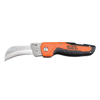 Klein Tools 44218 Utility Knife, Electricians and Folding Pocket Knife with Hawkbill Blade for Cable Skinning, Replaceable Blade