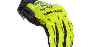 Mechanix Wear Hi-Viz M-Pact Gloves - High-Visibility Impact Gloves - For Builders Safety - For Construction - Vibration Absorbing - Touchscreen Compatible - Fluorescent Yellow - X-Large