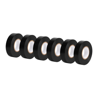 Amazon Basics Electrical Adhesive Tape, Insulating with Strong Adhesive, for Home DIY, Repairs, Electrical, Automotive and Equipment, 3/4" x 60', Black, 6-Pack