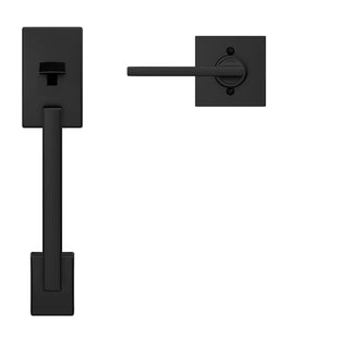 SCHLAGE FE285 CEN 622 LAT COL 16-080 10-027 134 Front Entry Handleset Interior, Collins Trim, Matte Black