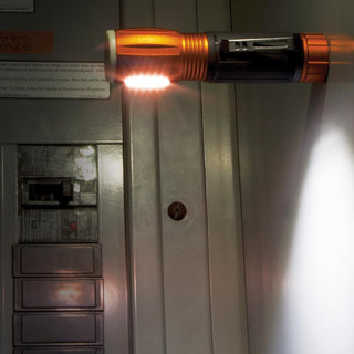 Klein Tools 56028 LED Flashlight and Work Light, Durable, Waterproof, Compact, Hands-free Magnetic End, Runs to 12 Hours, for Work and Outdoor