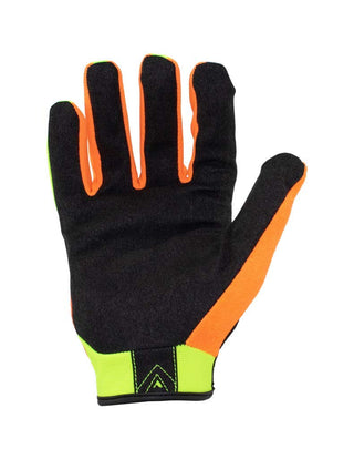 IRONCLAD Command Pro Work Gloves; Touch Screen Gloves Conductive Palm and Fingers, All-Purpose, Performance Fit, Machine Washable, Sized S, M, L, XL, XXL (1 Pair) (Medium, Hi-Viz Yellow and Orange)