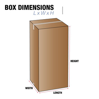 BOX USA Shipping Boxes Large 14"L x 14"W x 40"H 15-Pack, Cardboard Box for Shipping, Moving, Mailing, Packing, Packaging and Storage