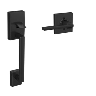 SCHLAGE FE285 CEN 622 LAT COL 16-080 10-027 134 Front Entry Handleset Interior, Collins Trim, Matte Black