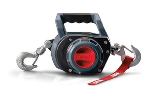 WARN Drill Winch – 750 lb Portable Pulling Winch with Synthetic Rope | Drill-Powered Operation | Lightweight, Compact Design with Hook & Controls | Ideal for Trailers, ATVs, UTVs.