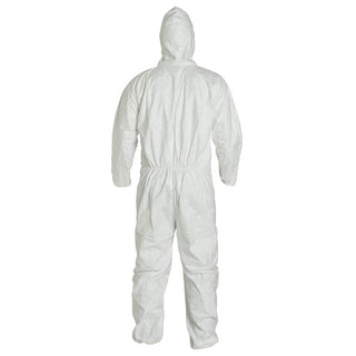 DuPont Tyvek Disposable Suit with Elastic Wrists, Ankles and Hood (2XL)