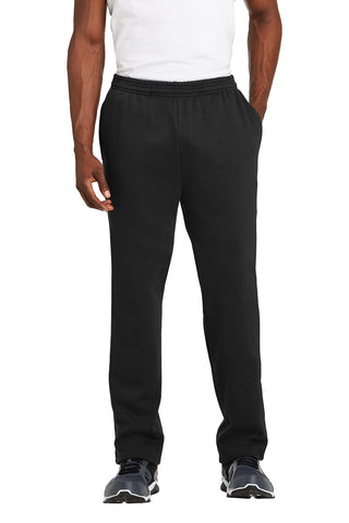 SPORT-TEK Unisex Open Bottom Sweatpants | Lightweight Fleece Sweatpants for Men & Women, Casual Pants for Gym & Everyday Wear
