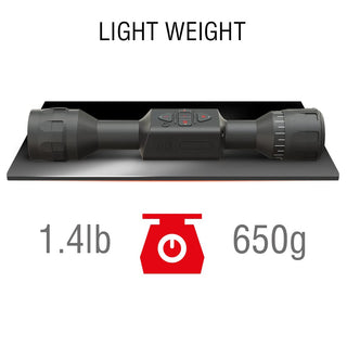 ATN Thor LTV Ultra Light Thermal Hunting Scope, 4K+ 4056x3040 Thermal Sensor, 4K Video Record, One Shot Zero, 10h+ Battery Power