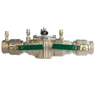 Watts LF007 Series 2" Lead-Free Copper Silicon Alloy Double Check Valve Backflow Preventer Assembly, Quarter Turn Shutoff, Single Top Entry, NPT Connections, Freeze Sensor, Modular Design