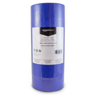 Amazon Basics Blue Painters Tape, Protects Surfaces, Removes Easily, No Residue, 1.88" x 60-Yard, 6 Rolls