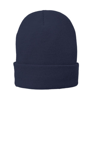 Port & Company Fleece-Lined Knit Cap - CP90L. - OS - Navy