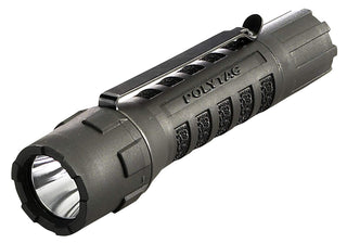 Streamlight 88850 PolyTac 600-Lumen 11500-Candela Tactical LED Flashlight, Ten-TAP Programmable, Clear Retail Packaging, Black