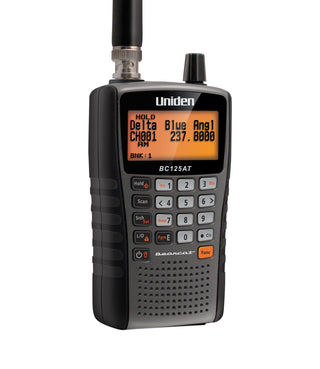 Uniden Bearcat BC125AT Handheld Scanner, 500-Alpha-Tagged Channels, Close Call Technology, PC Programable, Aviation, Marine, Railroad, NASCAR, Racing, and Non-Digital Police/Fire/Public Safety.
