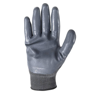 Wells Lamont Men's Coated Grip Work Gloves, Nitrile Coating, Large (546L), Black