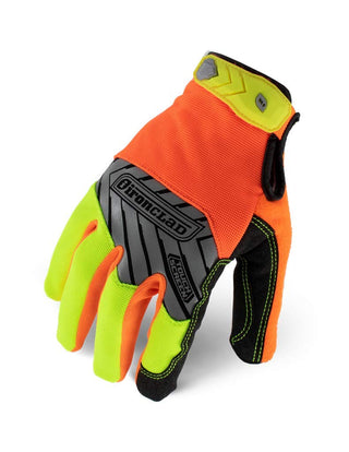 Ironclad Command Pro Gloves, Touch Screen, Hi-Viz Yellow and Orange, X-Large