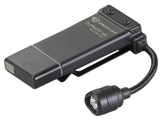 Streamlight 61125 ClipMate 70-Lumen 500-Candela Rechargeable Hands-Free Clip-On Light with White and Red LEDs, Black