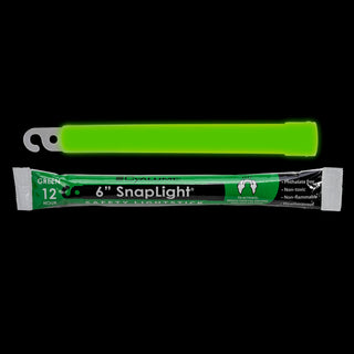 Cyalume Glow Sticks Military Grade Lightstick - Premium Green 6” SnapLight Emergency Chemical Light Stick with 12 Hour Duration , 10 Pack