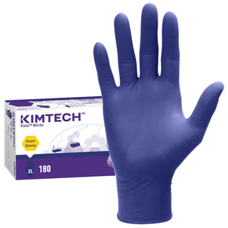 KIMTECH™ Vista™ Nitrile Exam Gloves (62829) 4.3 Mil, Ambidextrous, 9.5”, XL, 180 Nitrile Gloves/Box Blue