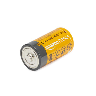 Amazon Basics C Cell Alkaline Long-Lasting All-Purpose Batteries, 1.5 Volt, 5-Year Shelf Life, 24-Pack