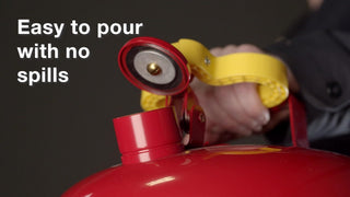 Eagle 5 Gallon Type I Yellow Safety Gas Can for Diesel with Flame Arrester and Self-Closing Lid, Made in the USA, Galvanized Steel Flammable Storage Can, UI50SY