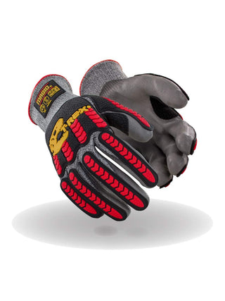 MAGID T-REX Flex Series ANSI A4 Polyurethane Coated Impact Glove, 1 Pair, Size 8/Medium, TRX442