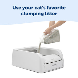 PetSafe ScoopFree Clumping Self-Cleaning Litter Box for Clumping Litter Superior Odor Control for Single and Multi-Cat Households
