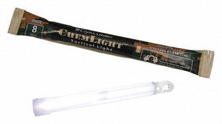 Cyalume Military Grade White Glow Sticks - Premium Bright 6” ChemLight Emergency Glow Sticks with 8 Hour Duration (Bulk Pack of 10 Chem Lights)