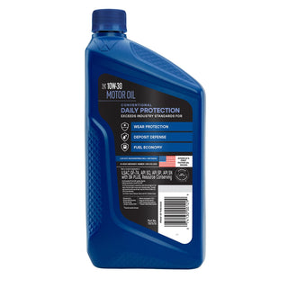 Valvoline Daily Protection SAE 10W-30 Conventional Motor Oil 1 QT, Case of 6