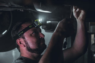 Streamlight 61436 Enduro Pro 200-Lumen USB Rechargeable LED Headlamp with Elastic Head Strap, Rubber Hard Hat Strap, 3M Dual Lock Fasteners, and USB Cable, Yellow