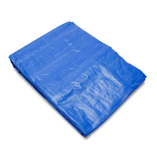Grizzly Tarps by B-Air 8' x 10' Large Multi-Purpose Waterproof Heavy Duty Poly Tarp with Grommets Every 36", 8x8 Weave, 5 Mil Thick, For Home, Boats, Cars, Camping, Protective Cover, Blue