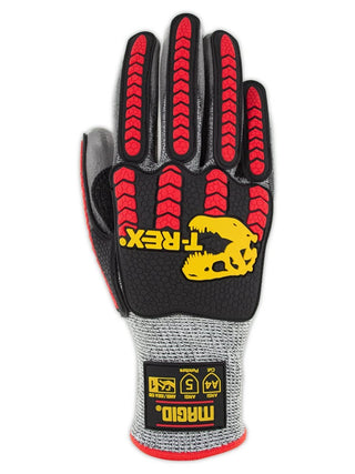 MAGID T-REX Flex Series ANSI A4 Polyurethane Coated Impact Glove, 1 Pair, Size 8/Medium, TRX442