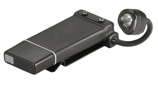 Streamlight 61125 ClipMate 70-Lumen 500-Candela Rechargeable Hands-Free Clip-On Light with White and Red LEDs, Black