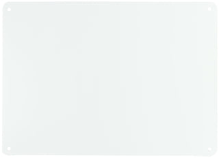 Brady 13626 14.25" Width x 10.25" Height, B-401 Plastic, White Sign Blanks (Pack of 10)