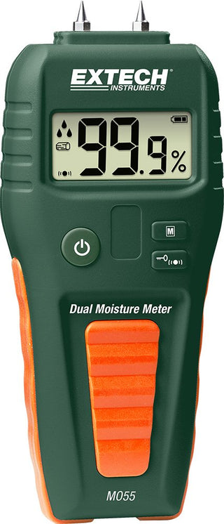 Extech MO55 Combination Pin Pinless Moisture Meter Accurate Non‑Invasive and Destructive Measurements for Restoration and Building Diagnostics