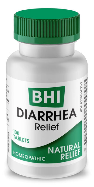 MediNatura BHI Diarrhea - Diarrhea Medicine for Fast-Acting Relief - Relieves Stomach Aches - Dissolvable Tablets - Natural Plant & Mineral-Based Ingredients - Non-Drowsy - Daily Support - 100 Count