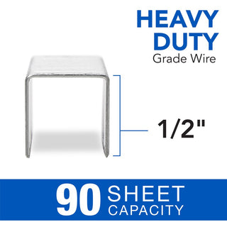 Swingline Staples, Heavy Duty for Desktop Staplers, 1/2" Length, 100/Strip, 5000/Box (79392)