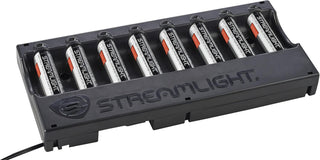 Streamlight 20221 SL-B26 Protected Li-Ion USB Rechargeable Battery Pack 120V/100V AC 8-Unit Bank Charger, Black