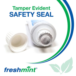 Freshmint® 144 Tubes of 0.85 oz. Premium Anticavity Fluoride Toothpaste with Safety Seal (ADA Accepted)