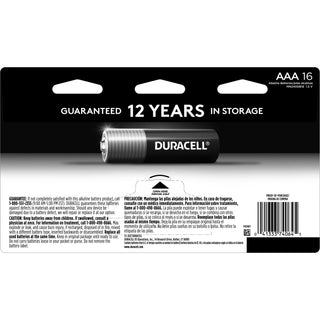 Duracell Coppertop AAA Batteries with Power Boost Ingredients, Triple A Batteries, 16 Count (Pack of 1) for Household and Office Devices, Alkaline AAA Battery