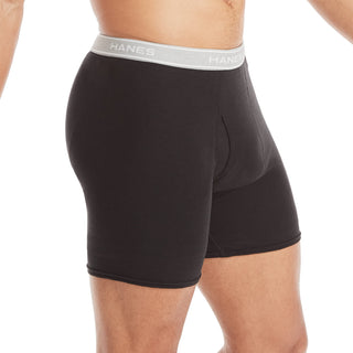 Hanes Mens Underwear Briefs, Cool Dri Moisture-wicking Cotton No-ride-up For Men, Multi-packs Available Boxer, 6 Pack - Black/Gray, Small US