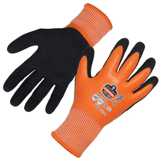 Ergodyne unisex adult ANSI A5 Coated Waterproof CR Gloves, Orange, X-Large Pack of 1 US, 7551
