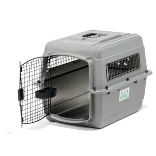 Petmate Sky Kennel - For Air and Travel, Airline Compliant Dog Crate for Pets up 15-30 lbs, Heavy Duty Dog Kennel, Made in the USA- 28 Inches