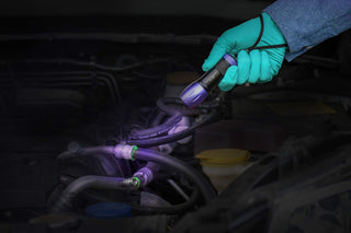 LEAKFINDER LF40CS UV Fluorescent Leak Detection Dye Enhancing Glasses - Enhances Leak Detecting Dye for Refrigerant, Oil, ATF, Fuel, Coolants and Power Steering Fluids, Assembled in USA